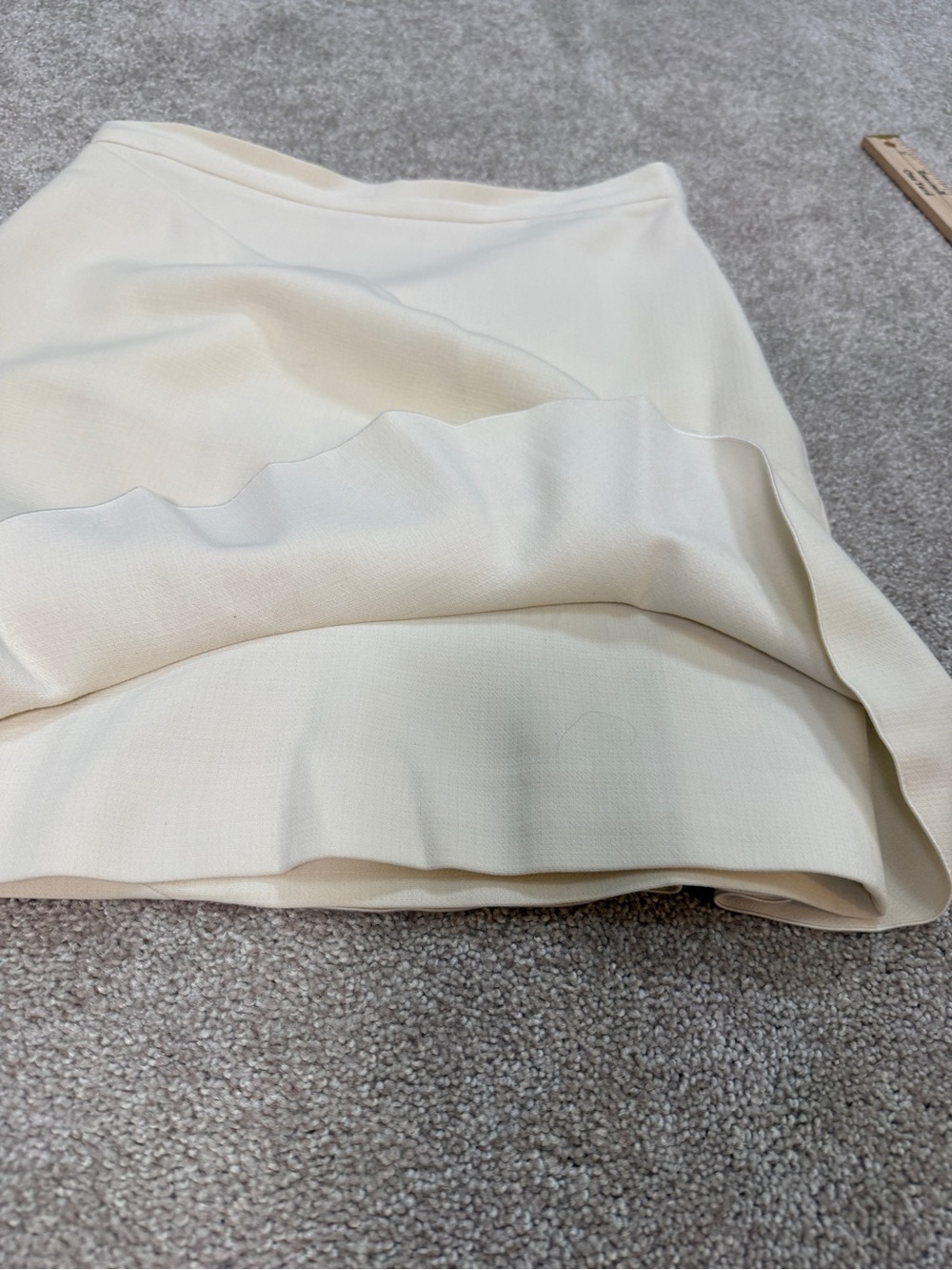 EMILIO PUCCI | Ivory Virgin Wool Draped Ruffle Mini Skirt | IT 40 / US 6 - Picture 10 of 16